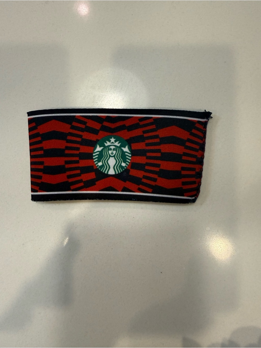 Starbucks World Cup Red‎ & Black Reusable Cup Sleeve